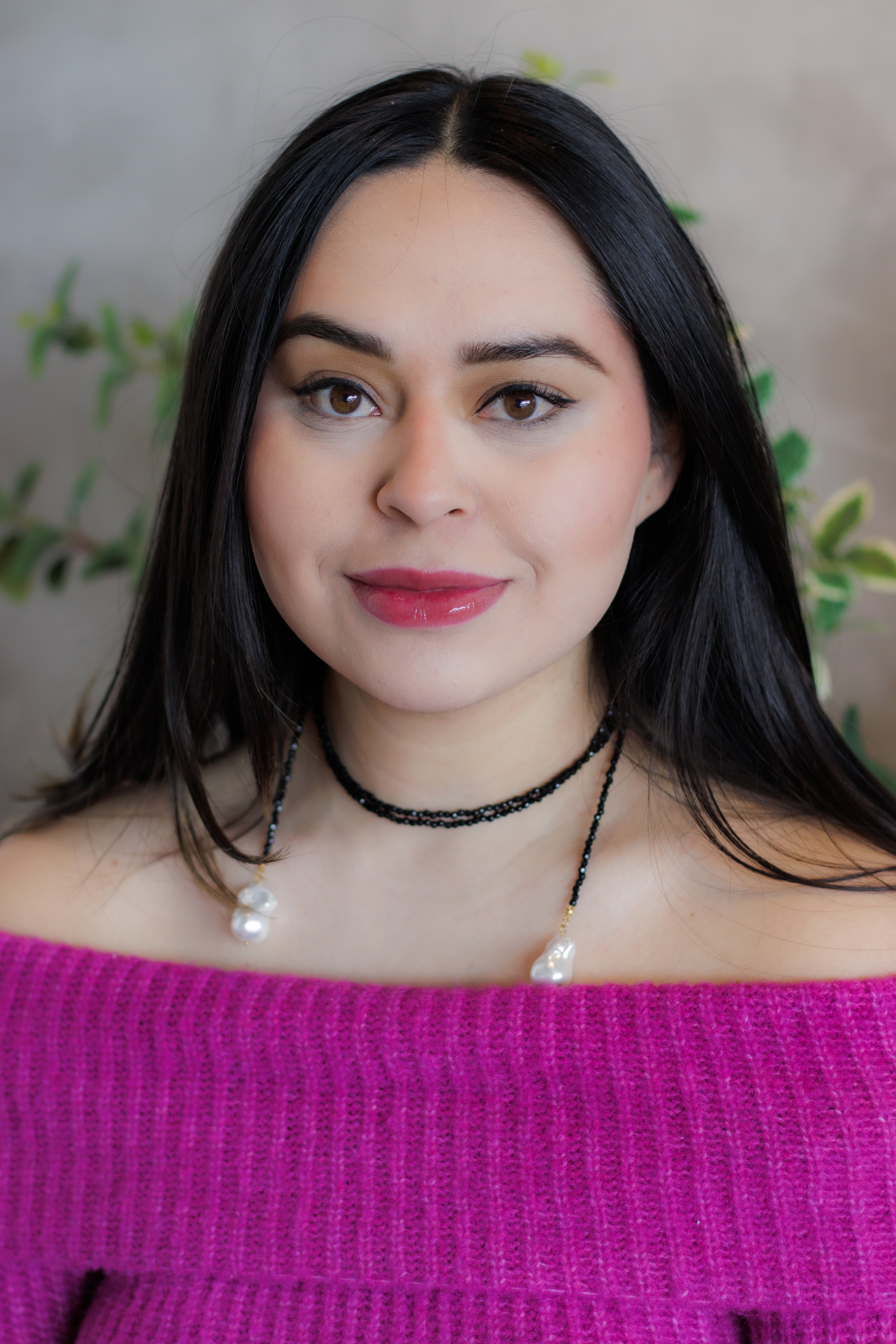 Color stone necklace