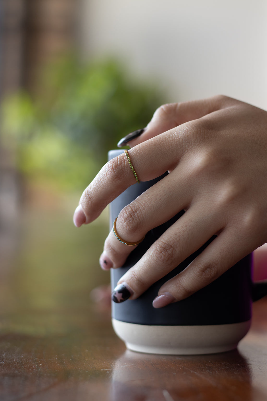 Birthday stone rings